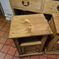 Antique Pine Pair of Bedside Table Cabinets 
