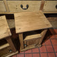 Antique Pine Pair of Bedside Table Cabinets