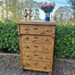 Tall Antique Pine Chest of Drawers