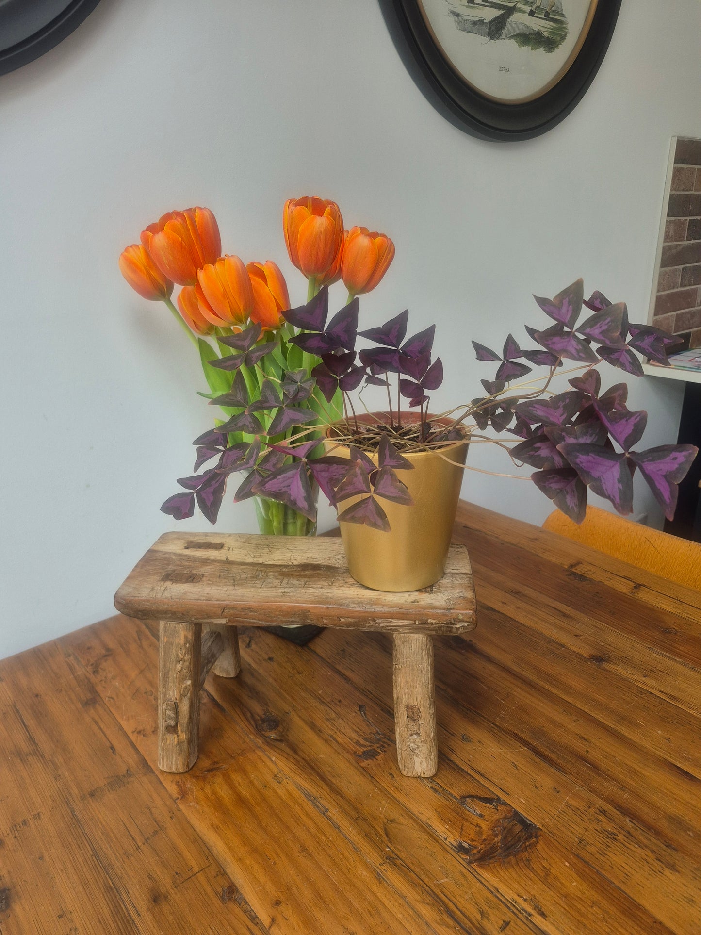 Small Rustic Foot Stool, Step, Side Table 