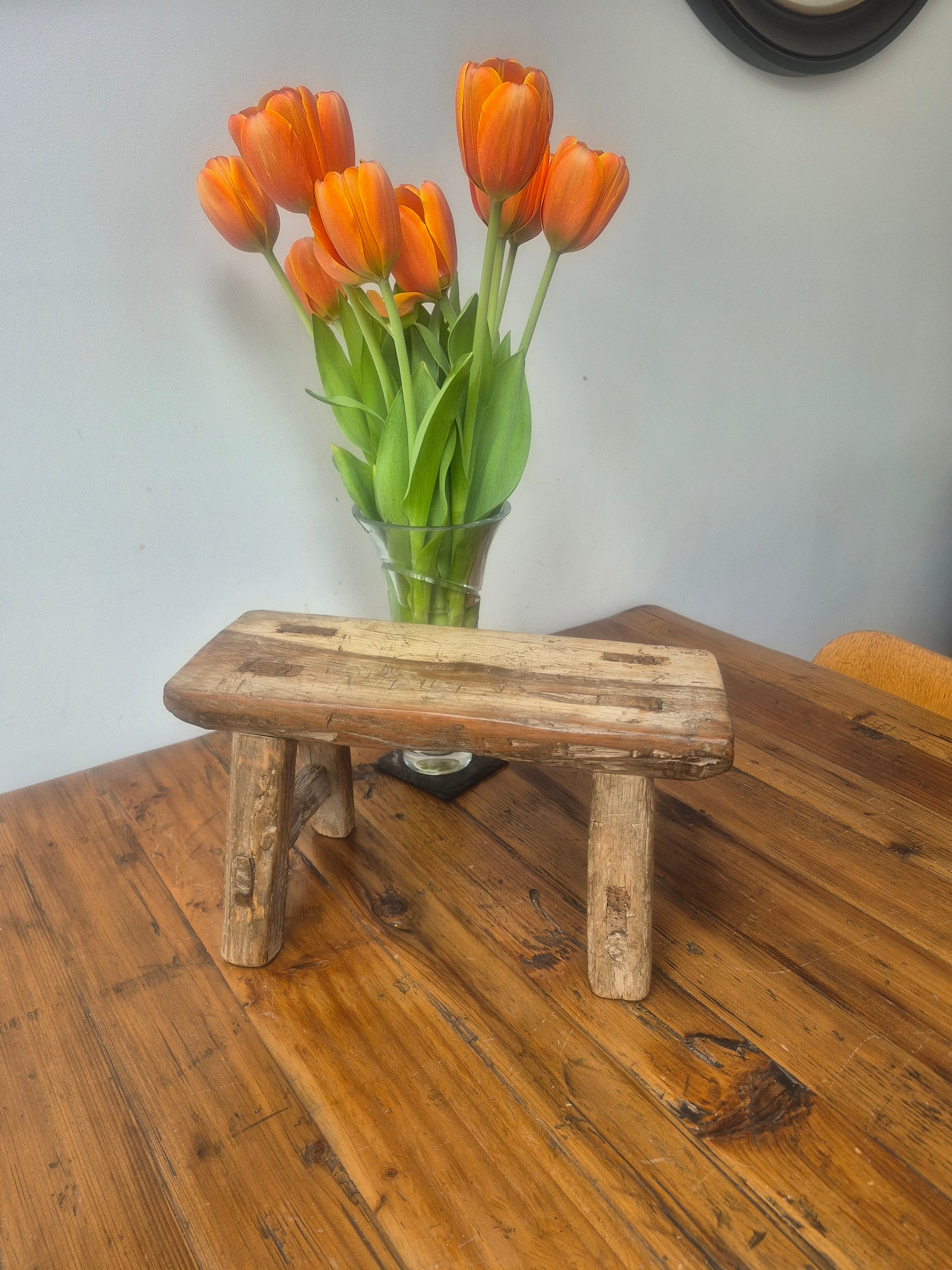 Small Rustic Foot Stool, Step, Side Table 