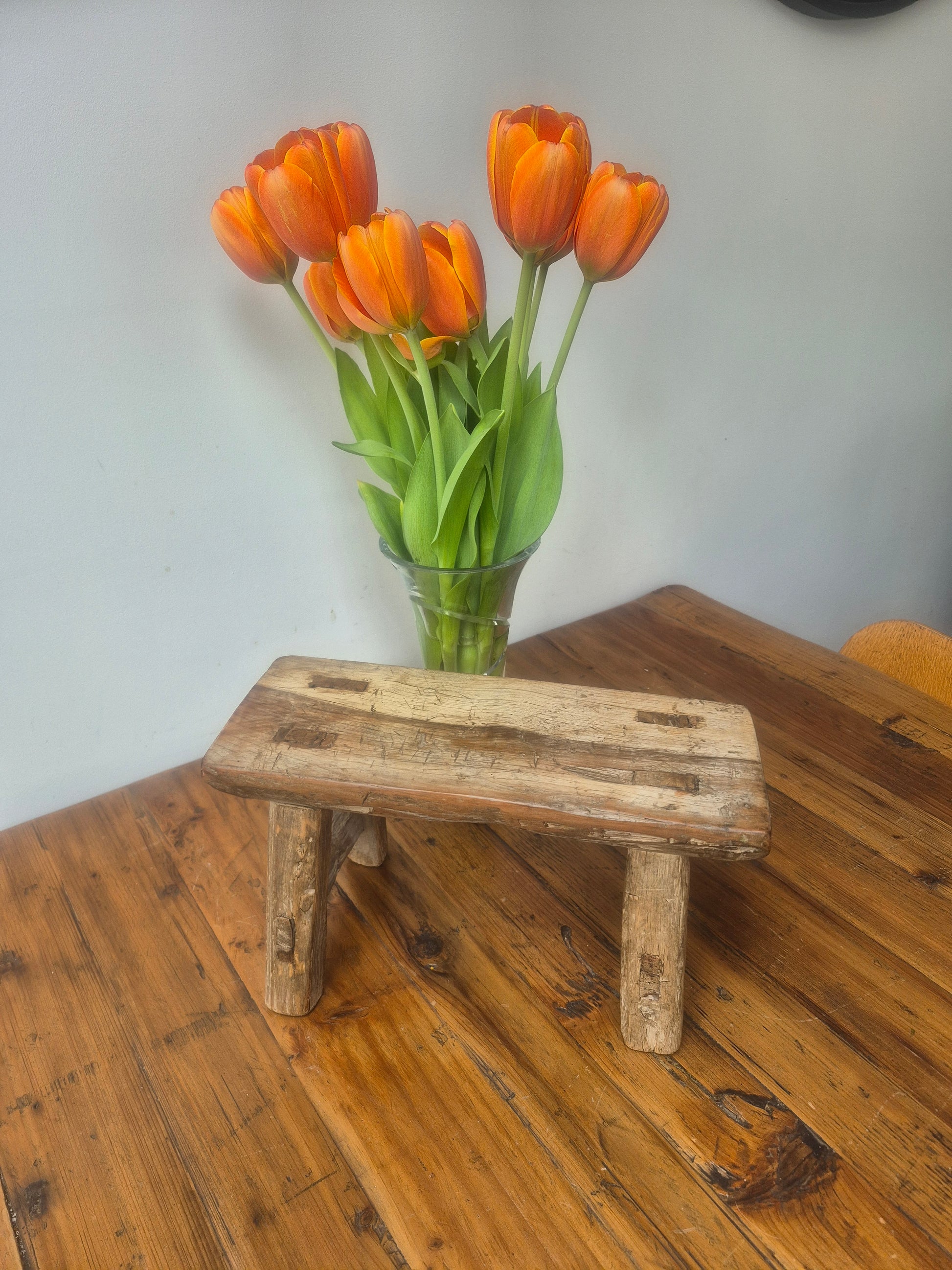 Small Rustic Foot Stool, Step, Side Table 