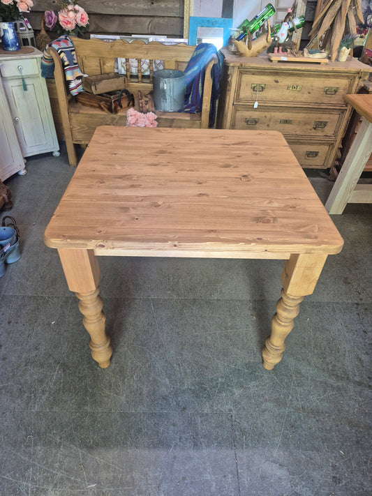 Square Pine Farmhouse Table 3' x 3'