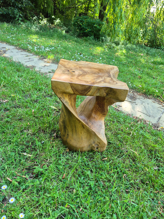 Teak Root Driftwood Twist Lamp Stand, Side Table, Bedside