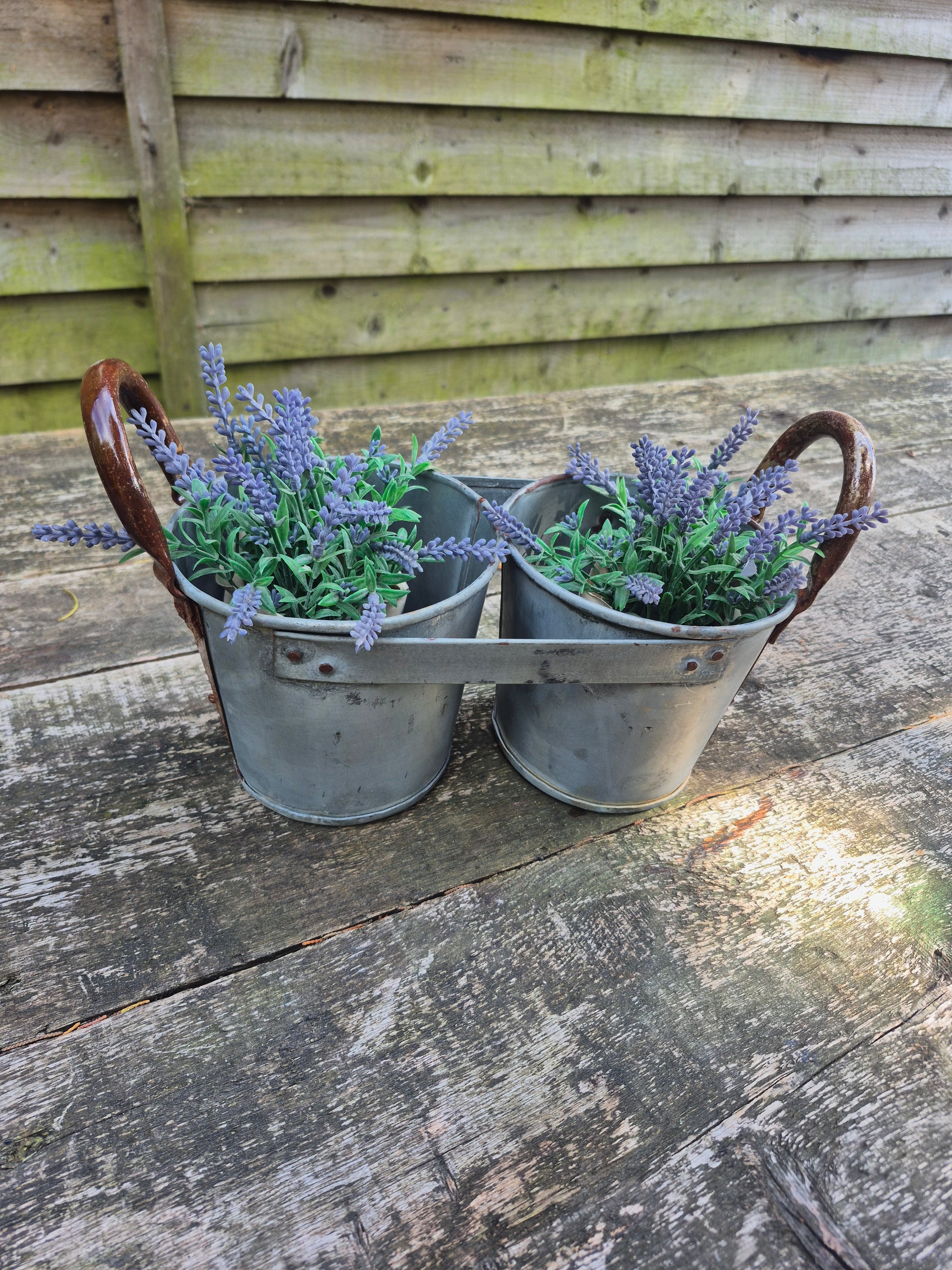 Metal flower pots, window sill pots, herb pots 