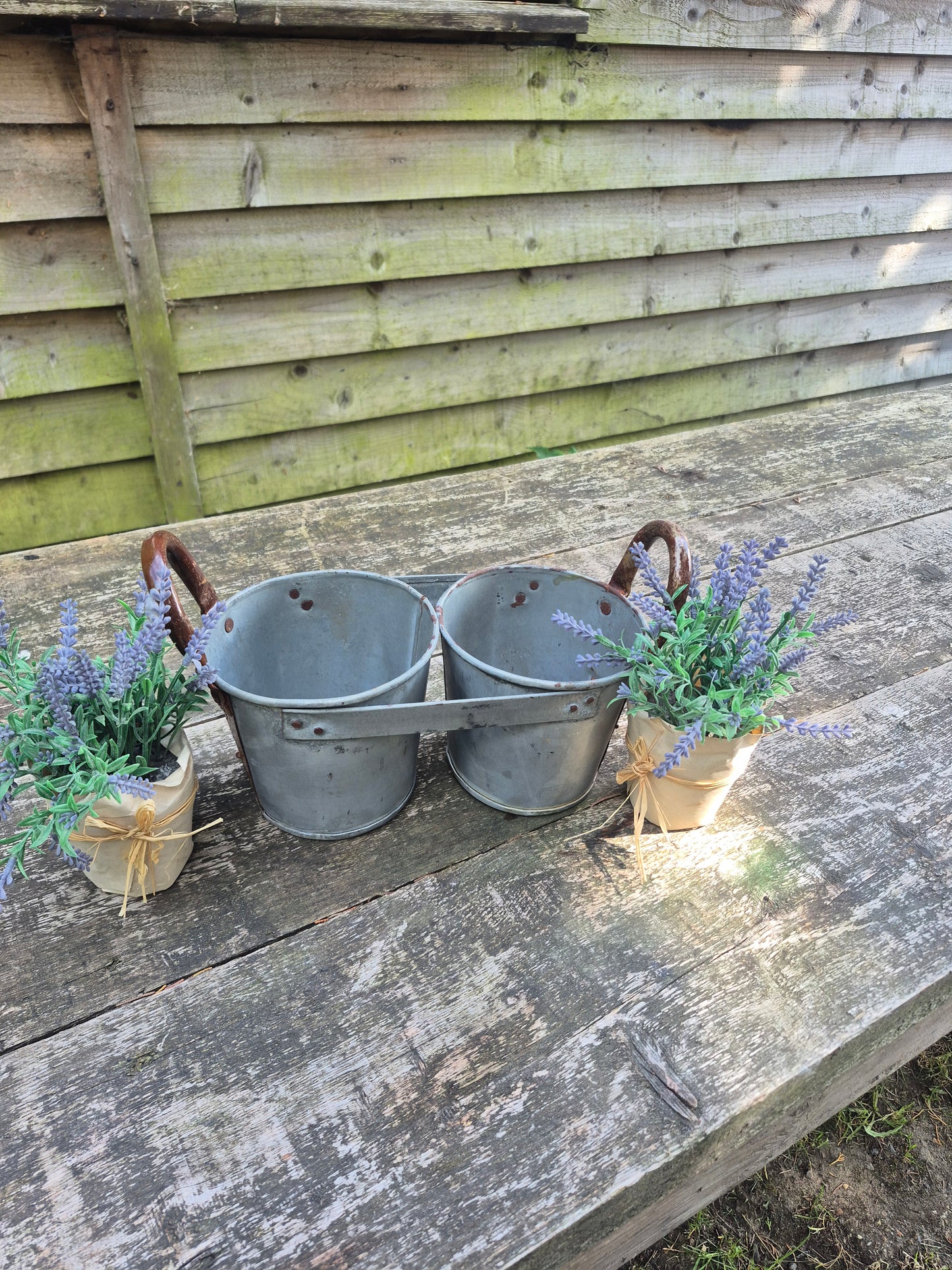 Metal flower pots, window sill pots, herb pots 