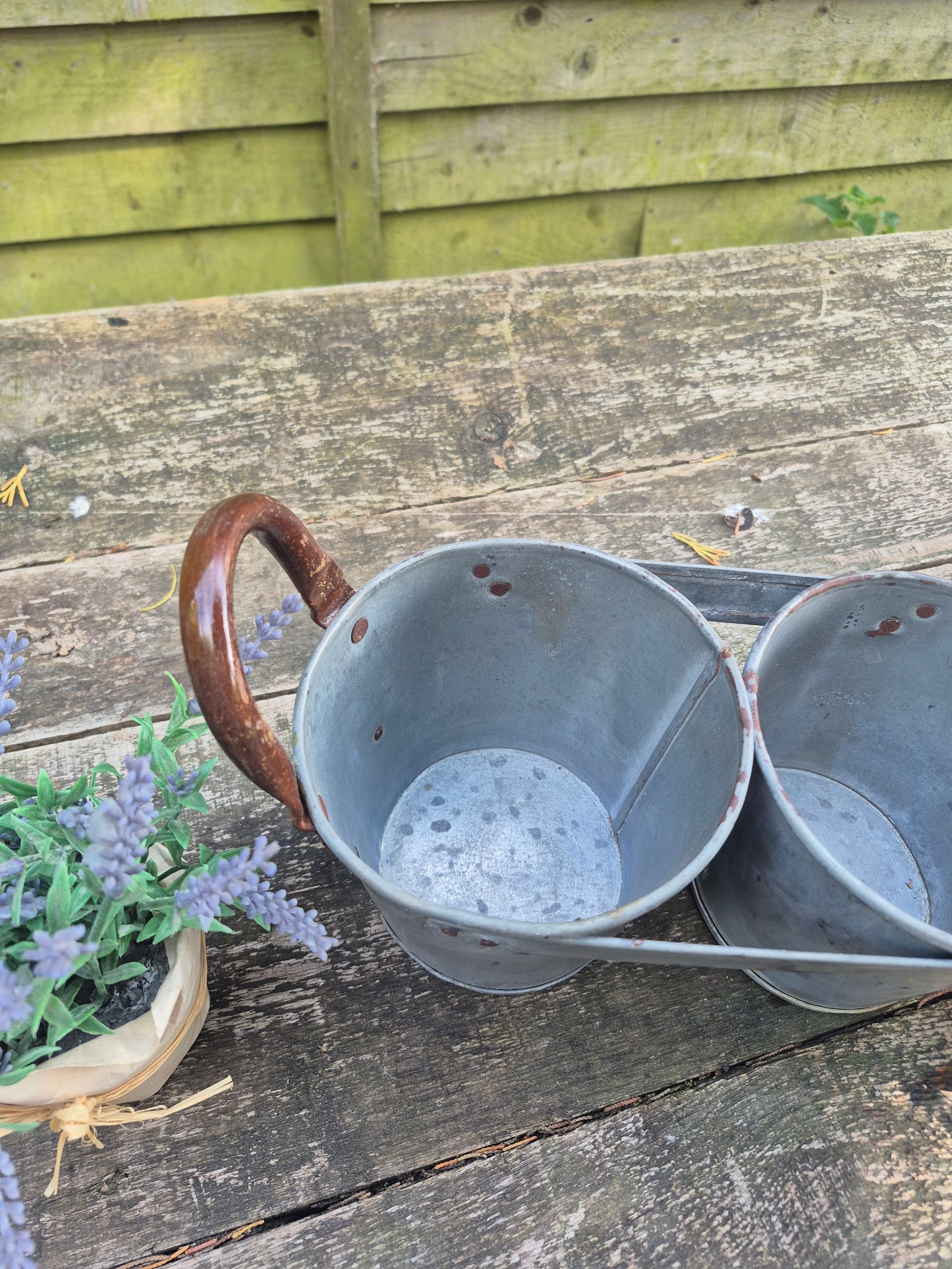 Metal flower pots, window sill pots, herb pots 