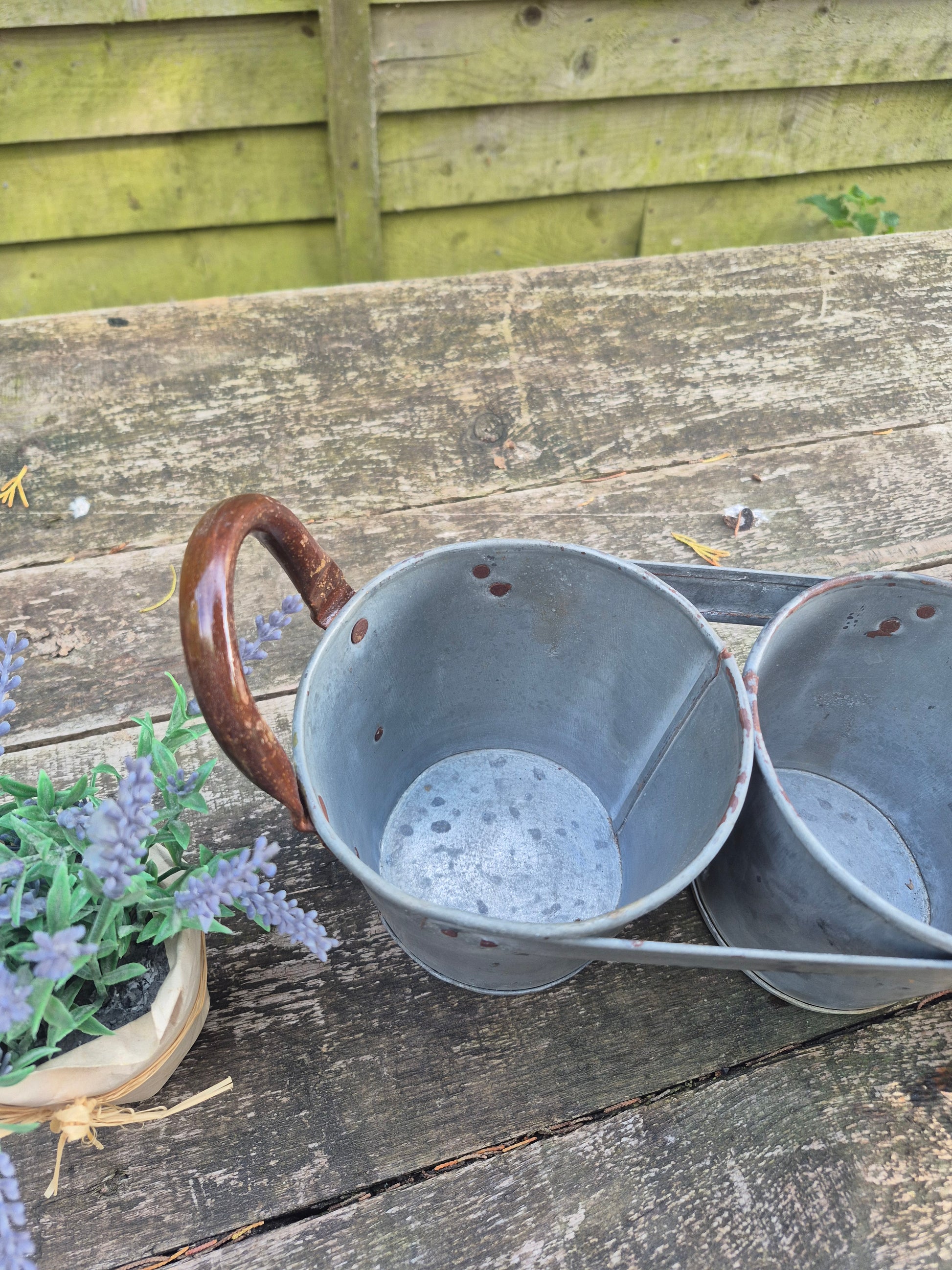 Metal flower pots, window sill pots, herb pots 