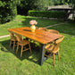 Solid Pine Rough Sawn Farmhouse Table, Stained and Oiled