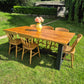 Solid Pine Rough Sawn Farmhouse Table, Stained and Oiled