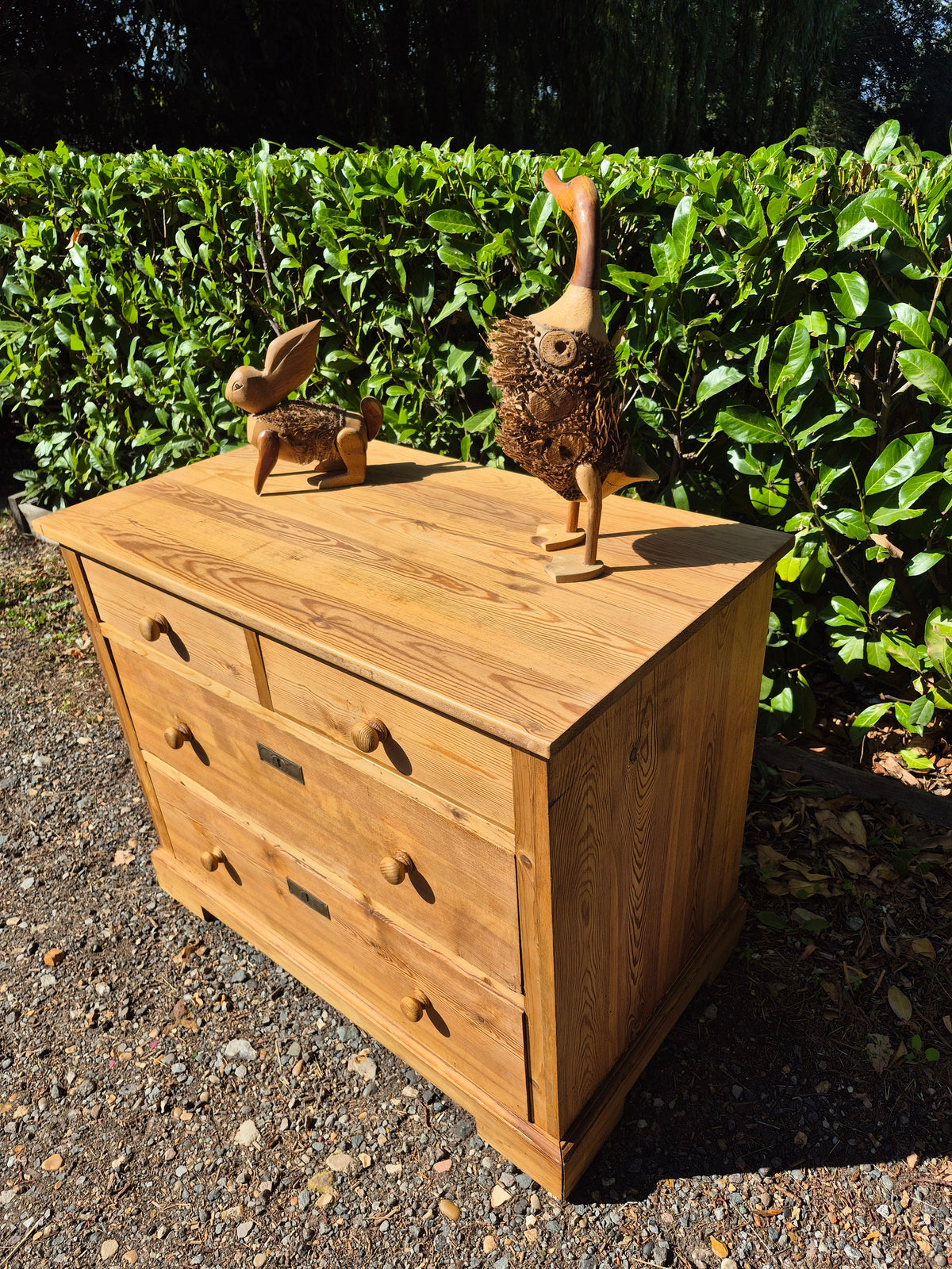 Antique Pitch Pine Chest of Drawers