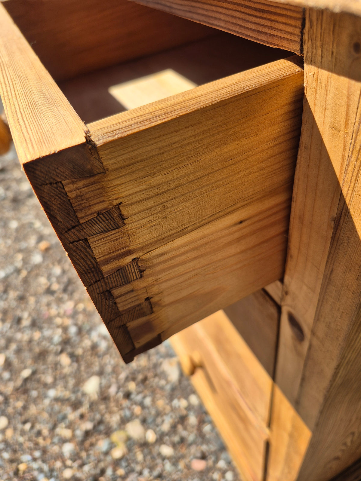 Antique Pitch Pine Chest of Drawers