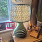Ceramic Green Lamp with Shade 