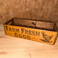 Wooden Egg Box Free Range Eggs Kitchen Storage Box, dozen eggs