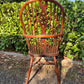 Antique 19th Century Windsor Hoop Back Oak Arm Chair