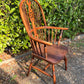 Antique 19th Century Windsor Hoop Back Oak Arm Chair