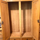 Antique Pine Wardrobe with Hanging Space and Drawers 
