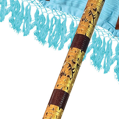 Garden Ceremonial Material Parasols Hand Made in Bali, Green, Mint, Orange, Pink, Blue, Yellow
