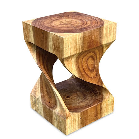 Twist stool, lamp stand, bedside table, side table