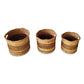 Hand woven baskets from banana leaf with 2 handles for easier carrying.