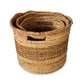 Hand woven baskets from banana leaf with 2 handles for easier carrying.