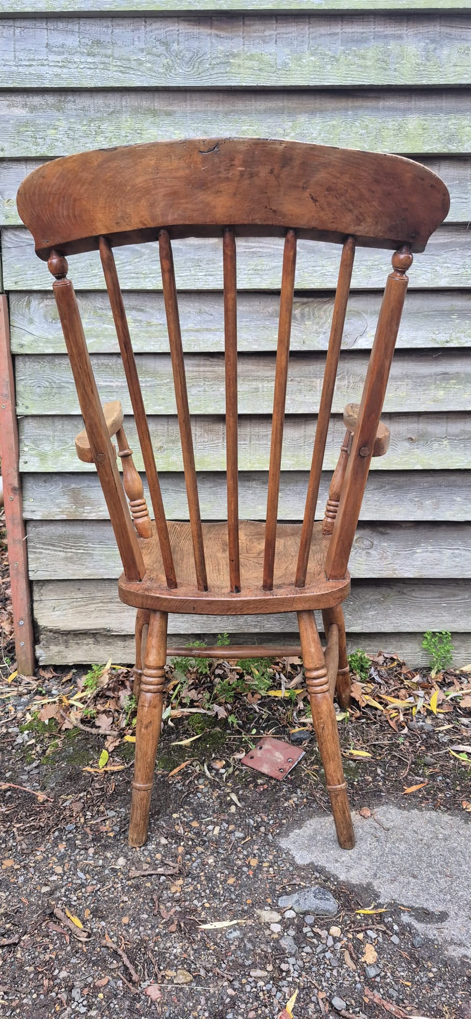 Antique Oak Grandad Chair Carver Armchair 