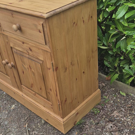 Pine Sideboard Dresser Base 2 Drawer 2 Door