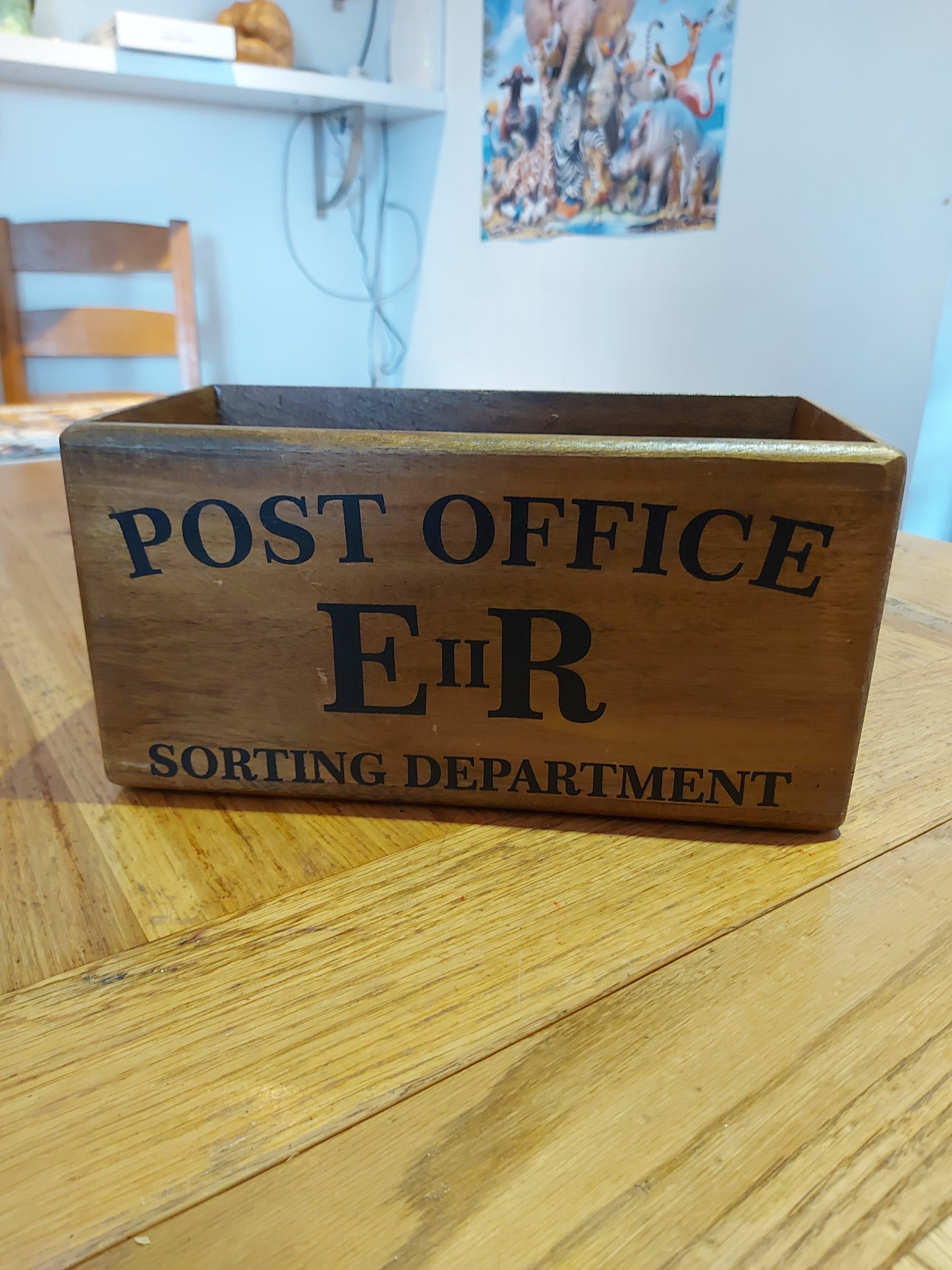 Vintage Style Wooden Post Office Box