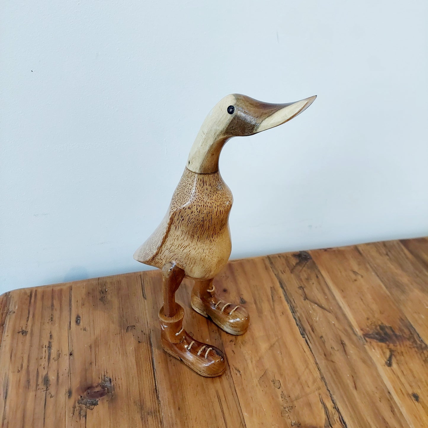 Wooden Ducks in Boots Wellies
