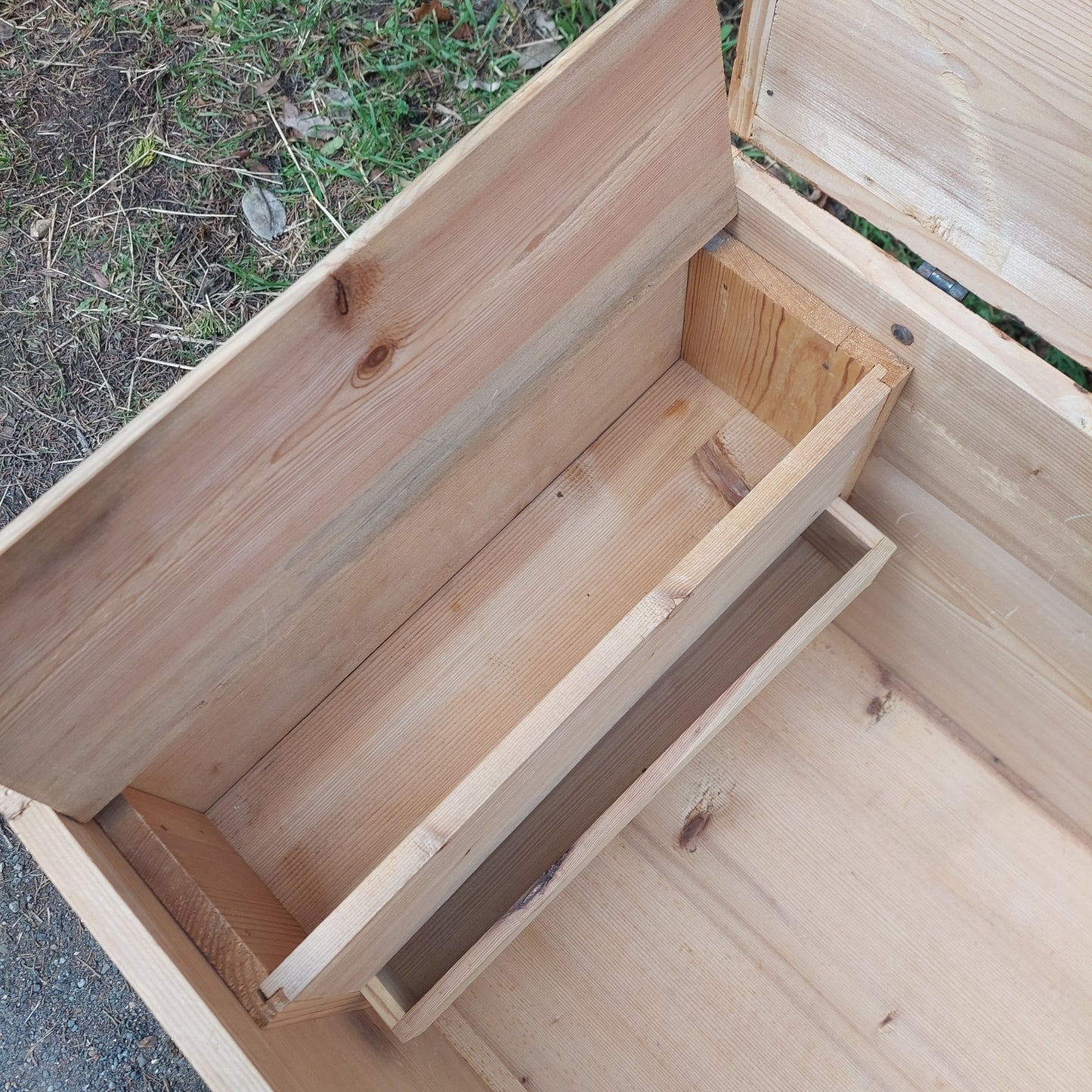 Antique Pine Blanket Box with Dome Top 19th Century