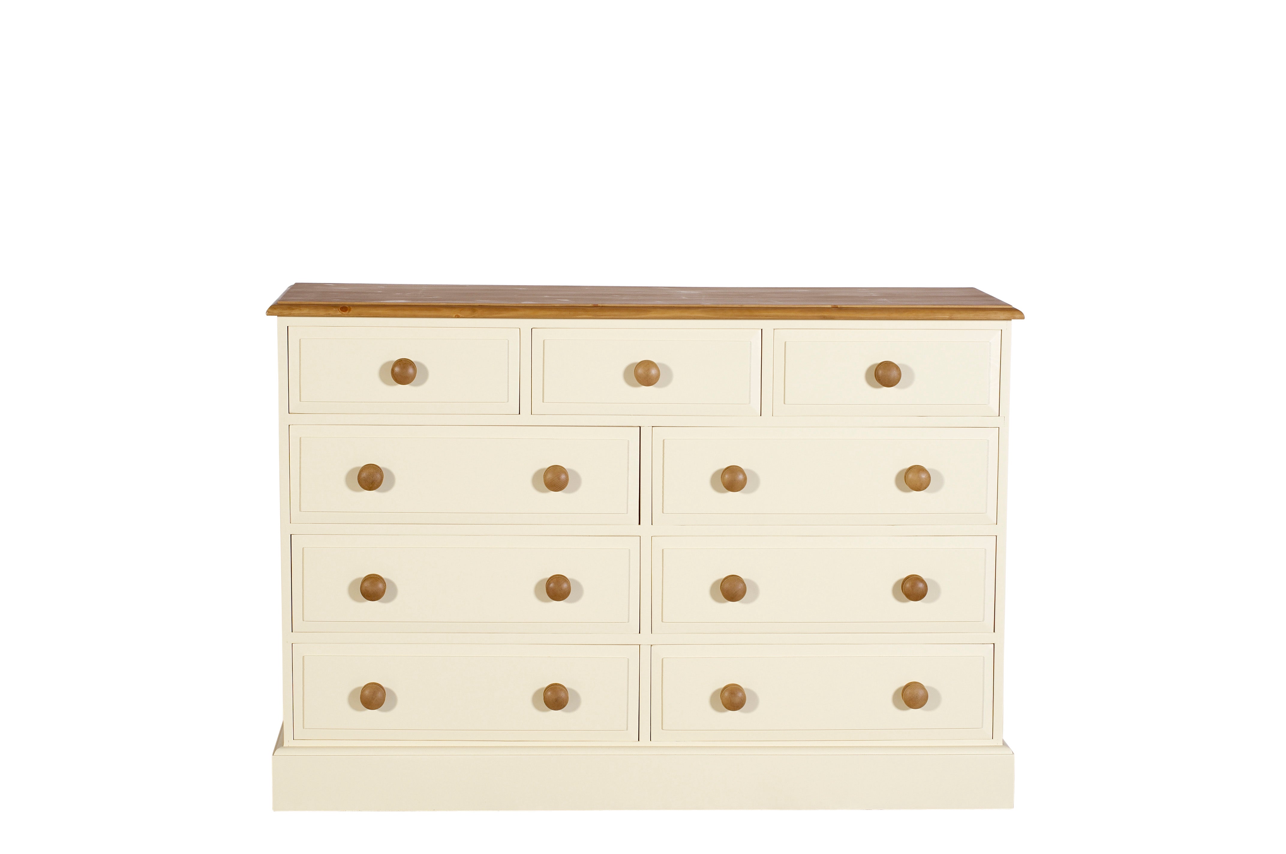 White and pine on sale chest of drawers