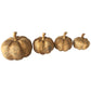 Wooden Hand Carved Pumpkins for Autumn or Halloween Displays