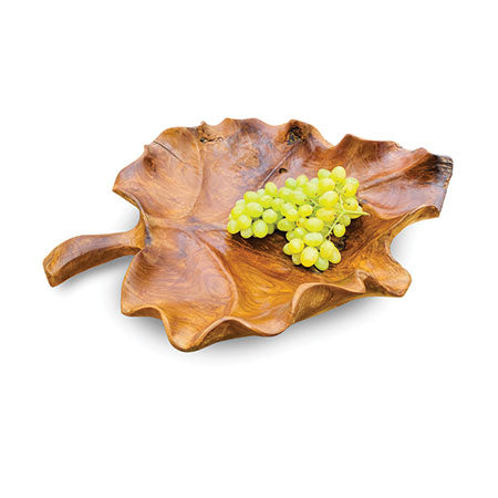 Root Giant Leaf Bowl  made from Teak, Fruit Bowl