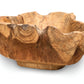 Hand made large root fruit bowl, high sided