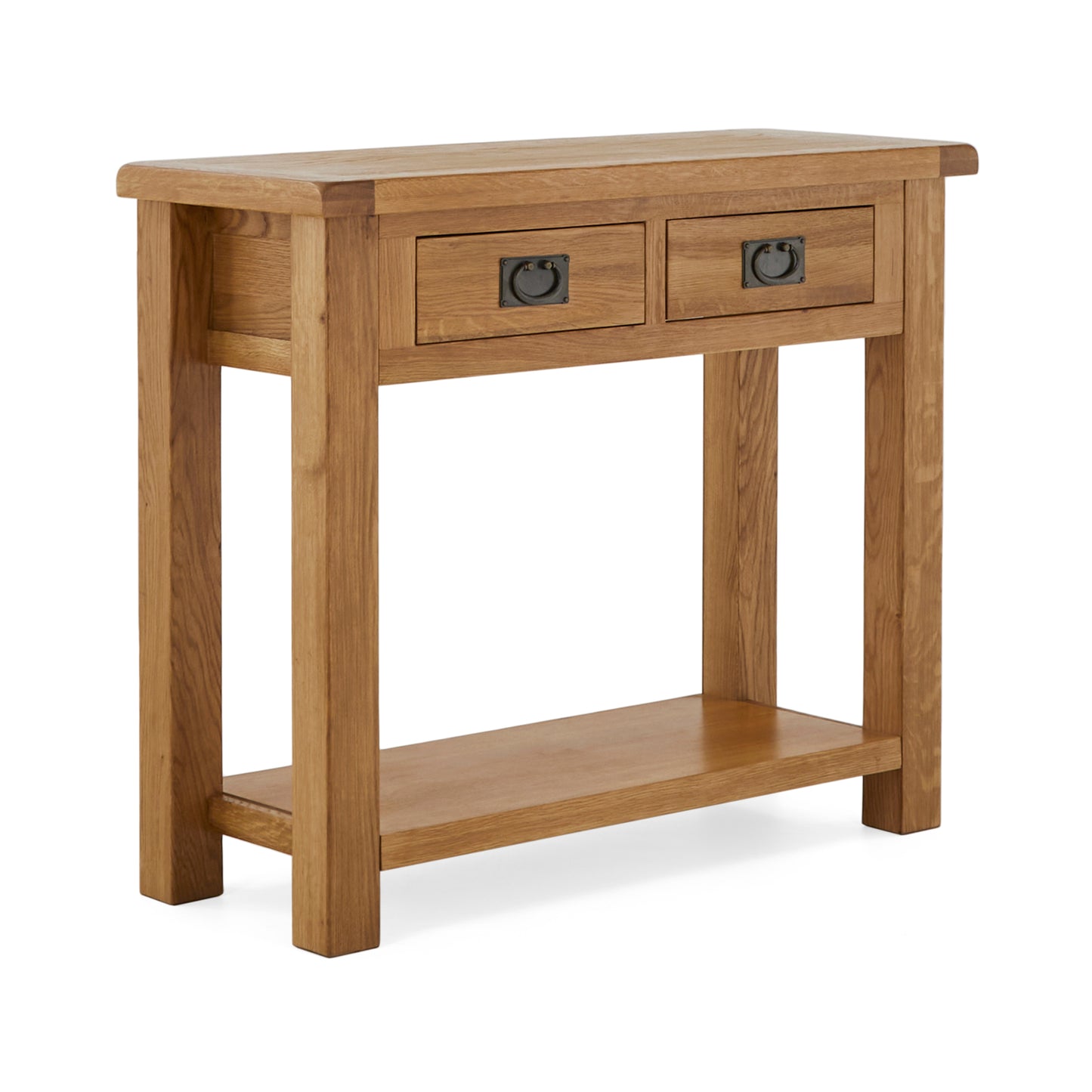 Sussex Oak Console Hall Table with Drawers