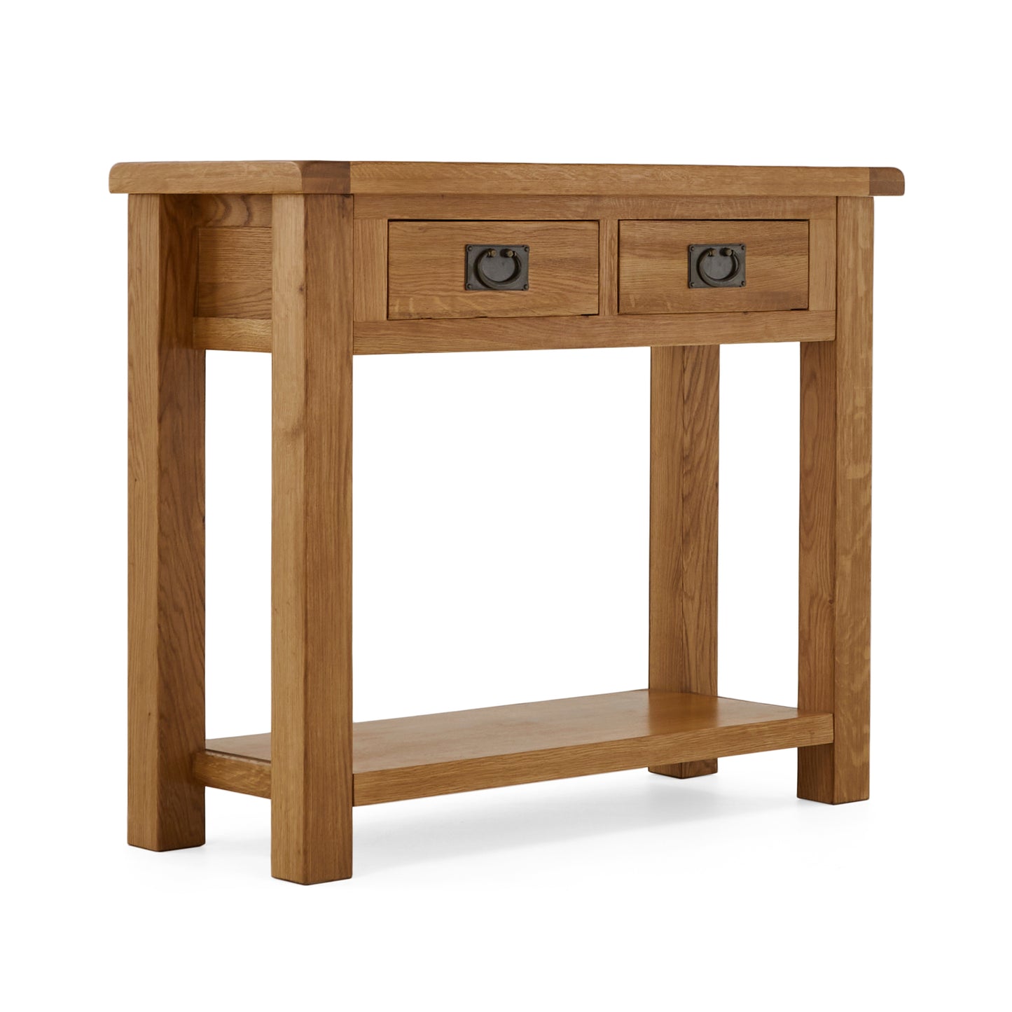 Sussex Oak Console Hall Table with Drawers