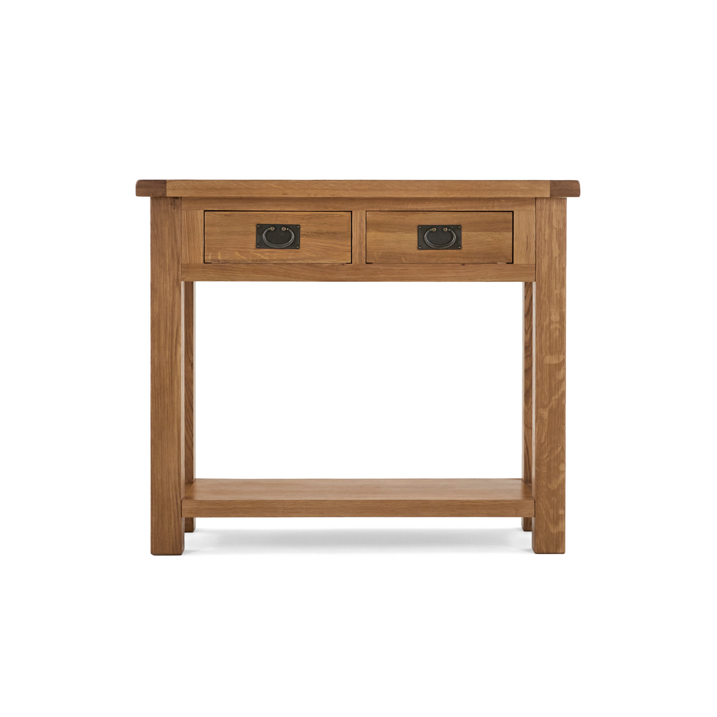 Sussex Oak Console Hall Table with Drawers